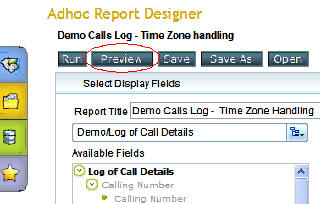 Report preview-Adhoc report designer