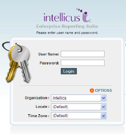 Intellicus 5.0 - login page