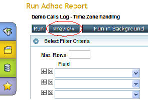 Run adhoc report