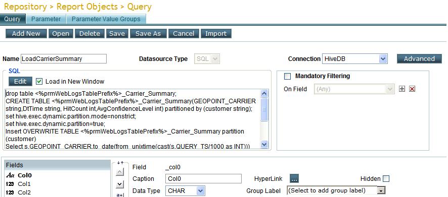 Execution of multiple queries on Hive